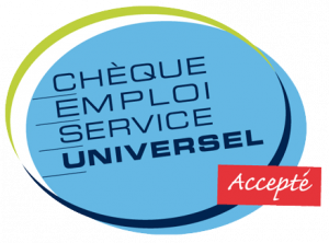 Logo du chèque emploi service universel (CESU) - Accepté par l'entreprise